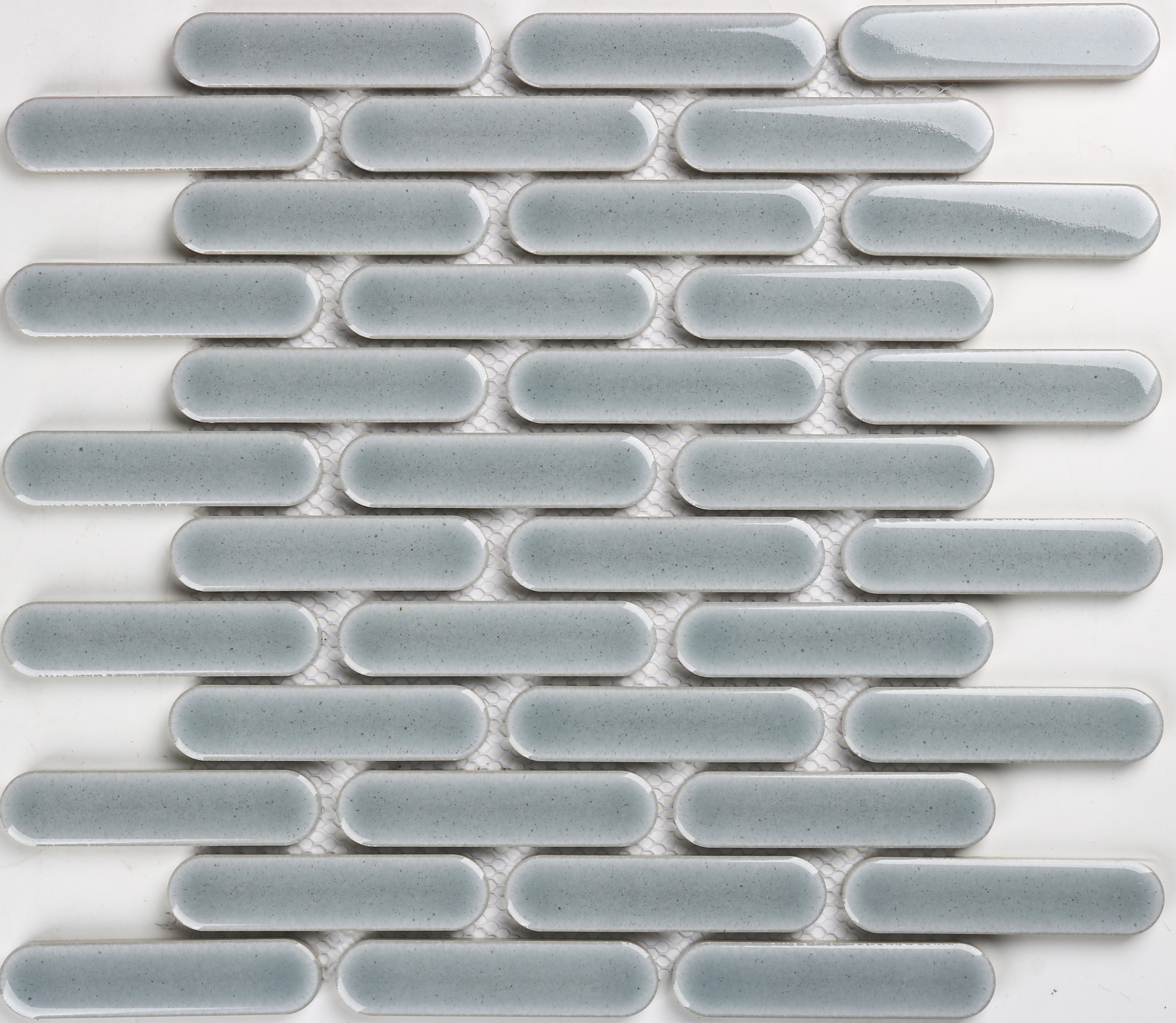 Bounty Oval Light Grey Mosaic 304X306