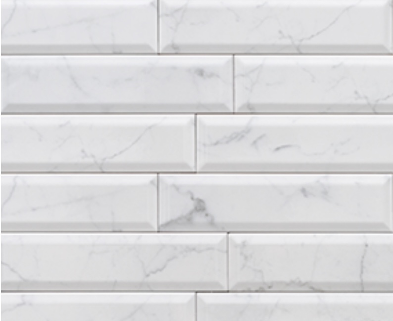 Carrara Honed Bevelled Subway Long 305X75