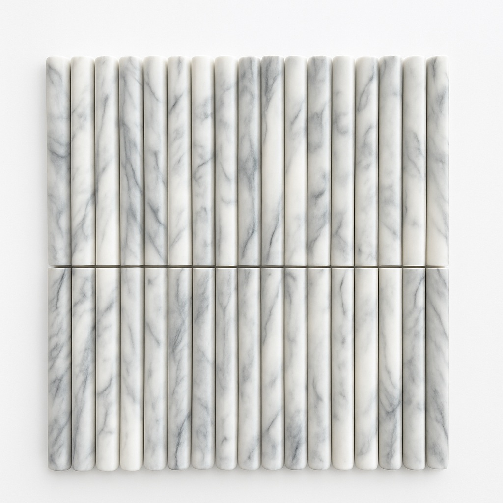 Carrara Mini Flute 15X151 Mosaic 305X305