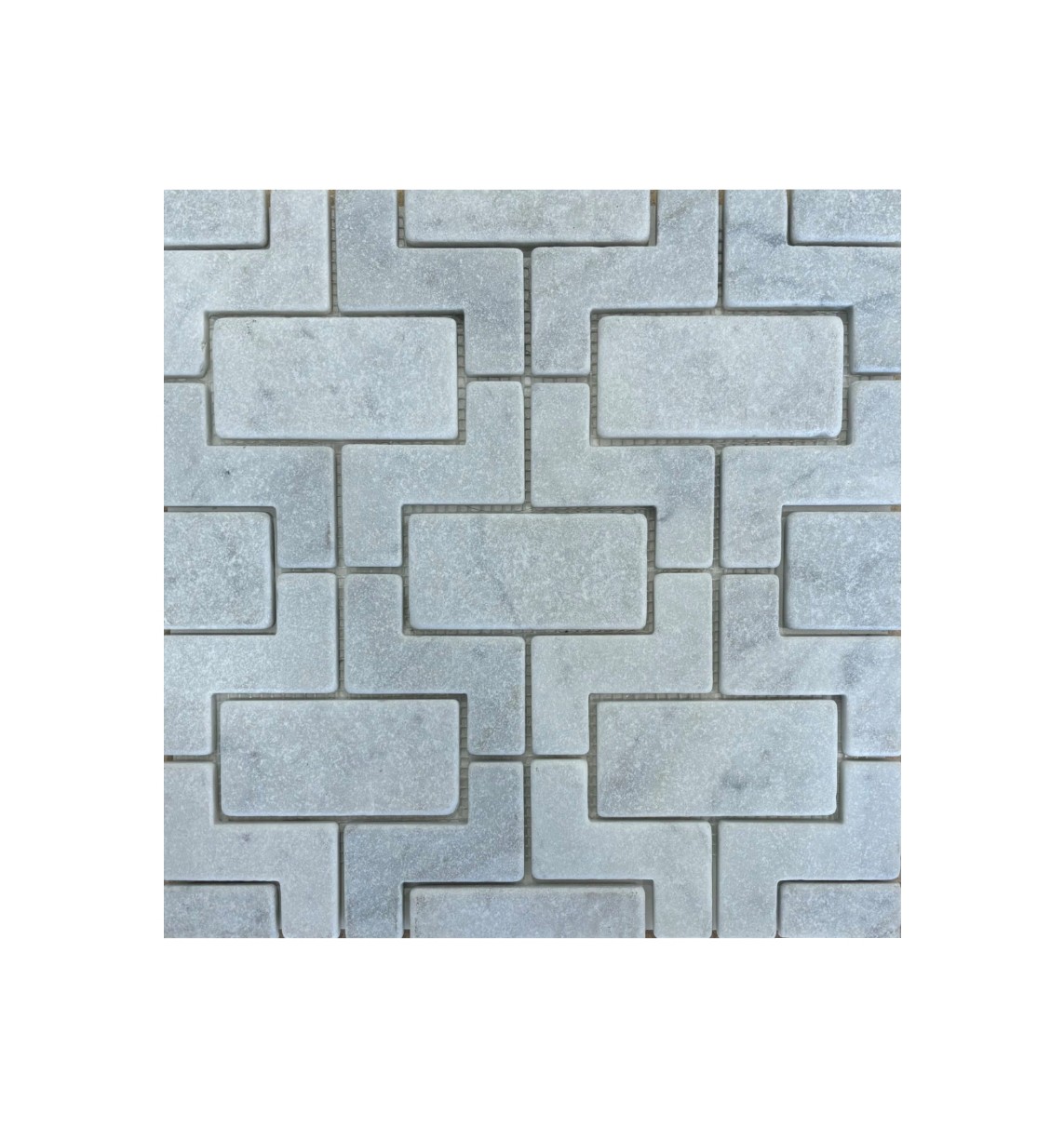 Maze Carrara Tumbled Mosaic 306X306