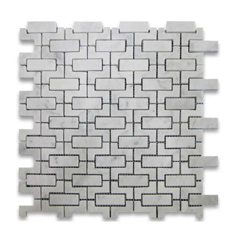 Maze Carrara Honed Mosaic 300X300