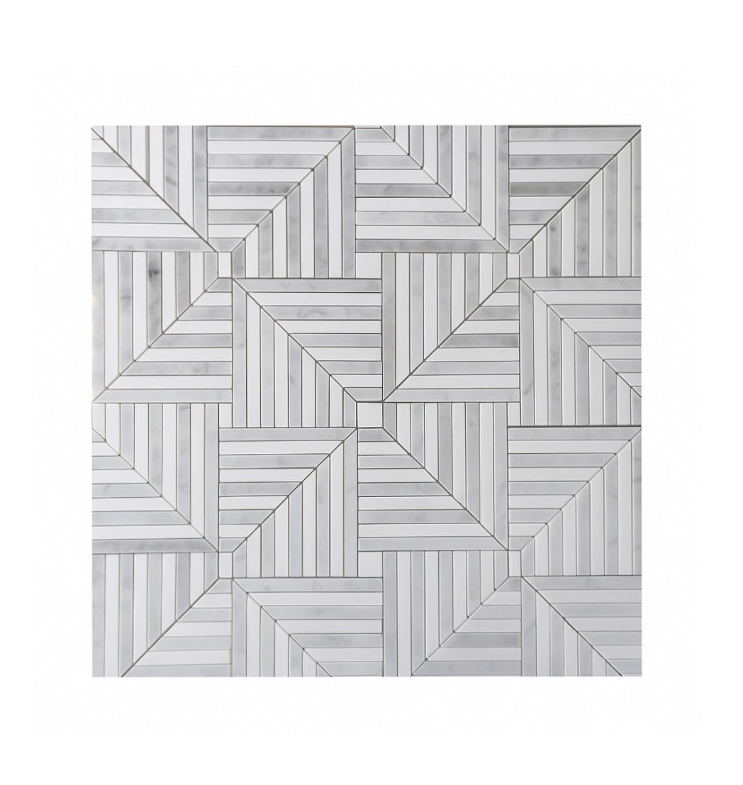 Chicago Carrara/Thassos Mosaic 305X305