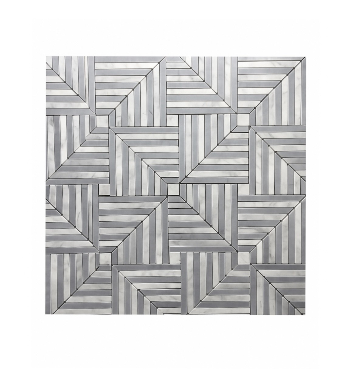 Chicago Carrara/Bardiglio Mosaic 305X305 (Indent)