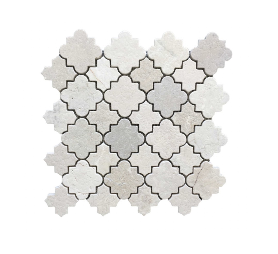 Cairo Crema Marfil Tumbled Mosaic 310X310