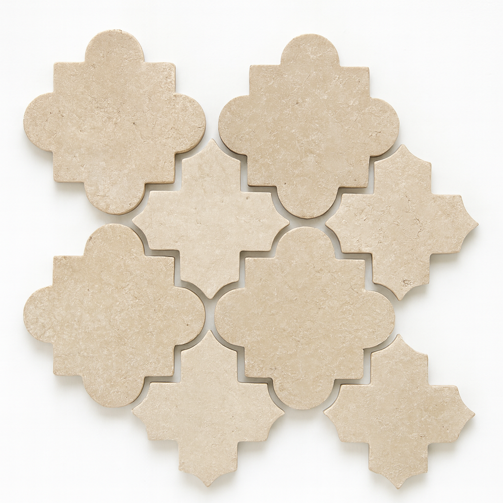 Cairo Crema Marfil Jumbo Tumbled Mosaic 300X300