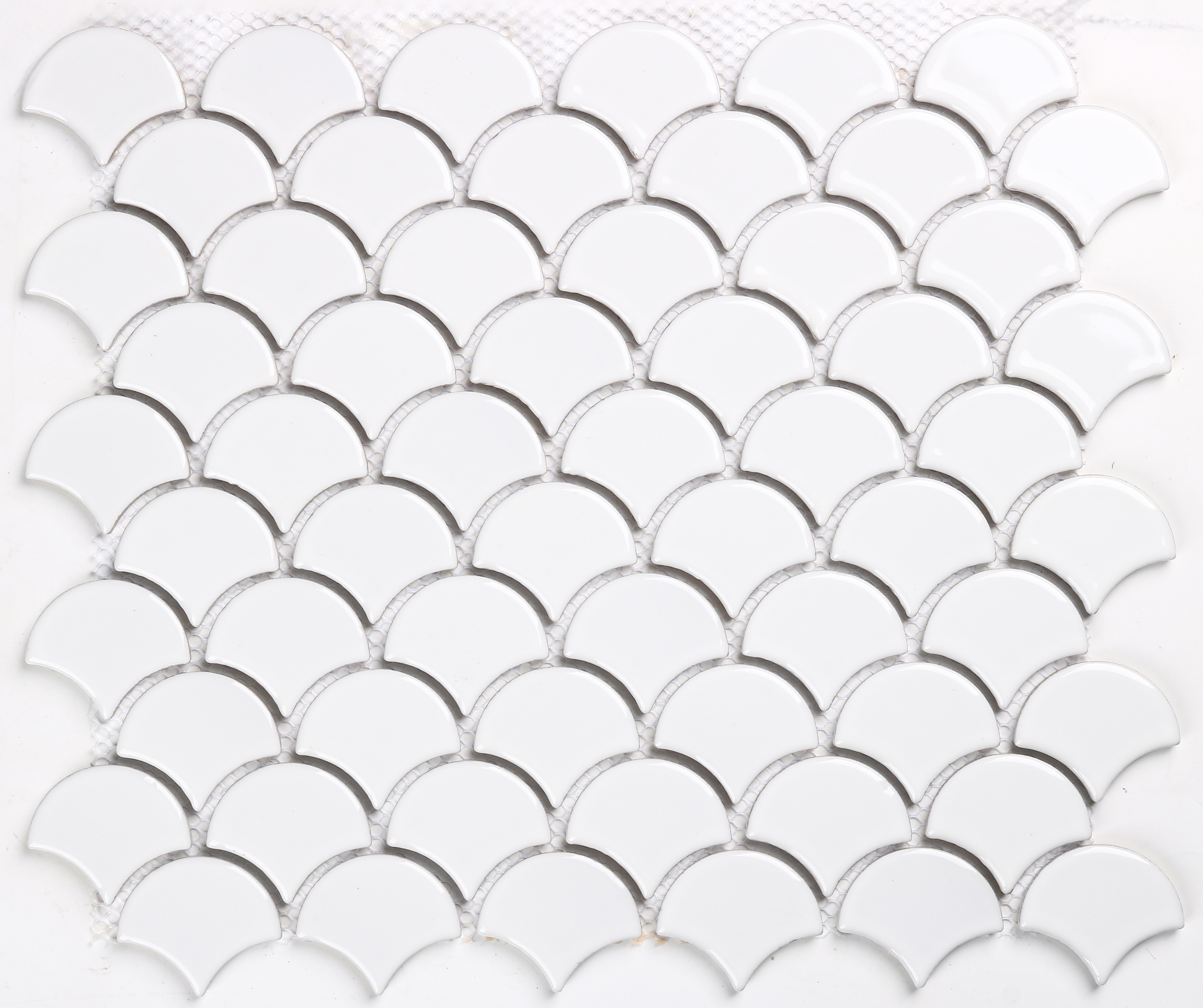 Fan Mini White Gloss Mosaic 305X262