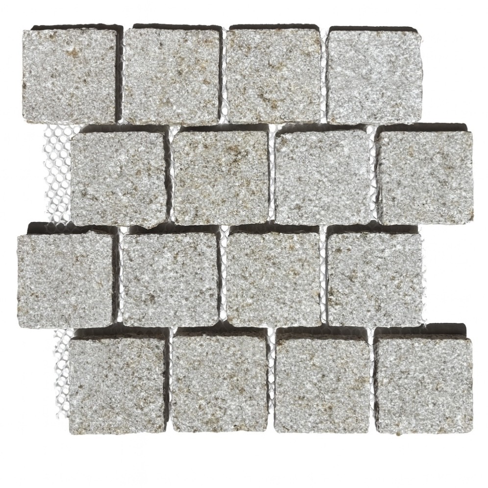 Granite Cobble Rustic Sand 100X100X20 Sheeted 330X330