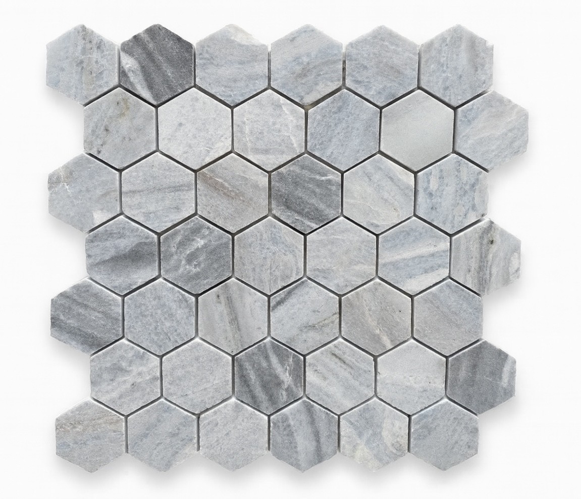 Nestos Blue Hexagon 48Mm Mosaic 298X305