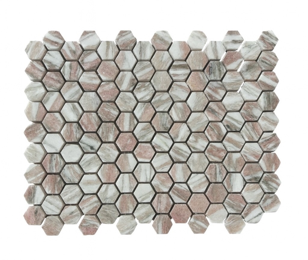 Norwegian Rose Hexagon 23Mm Mosaic 322X319