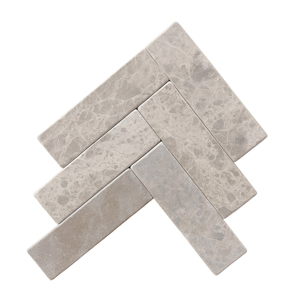 Old Beige Tumbled Rectangle Tile 150X45Mm