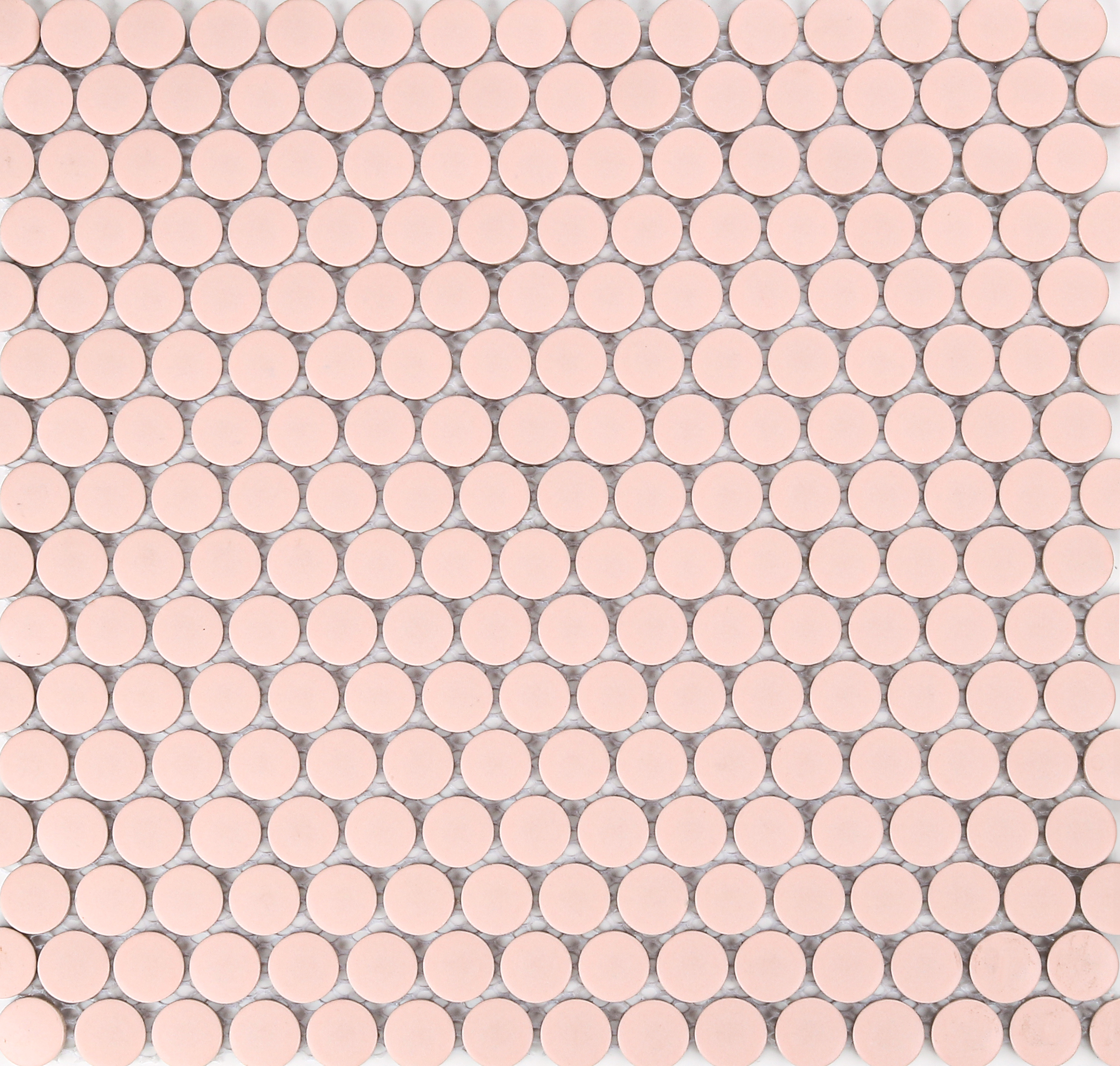 Pink Matt Penny Round Mosaic 315X294