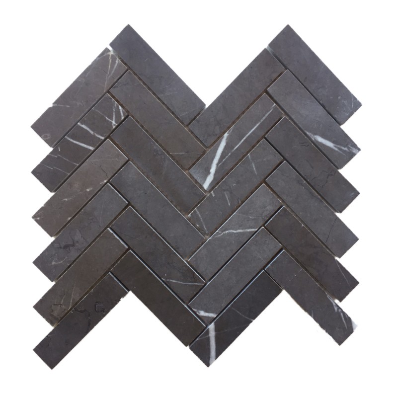 Pietra Grey Herringbone 95X25 Mosaic 430X304