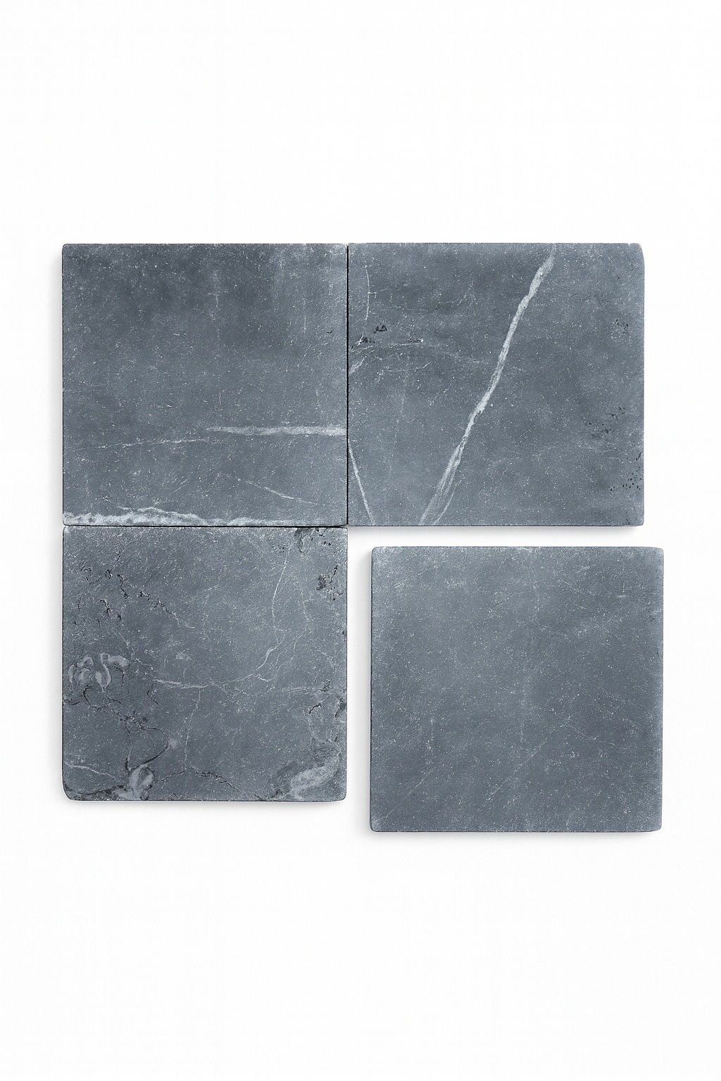Pietra Grey Tumbled Square Tile 150X150