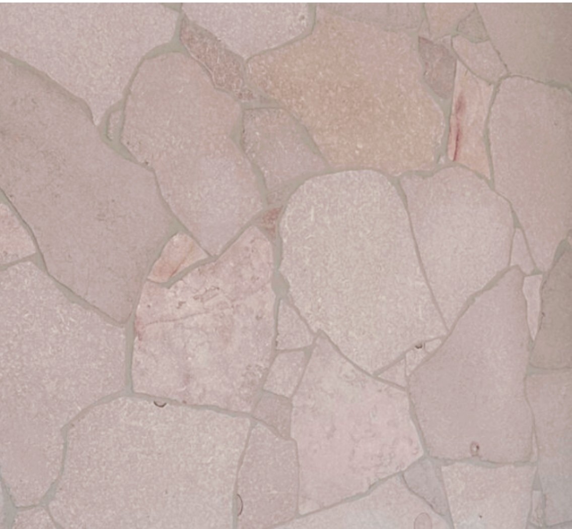 Porto French Rose Crazy Pave 20Mm 1M2 (Light Sandblasted)