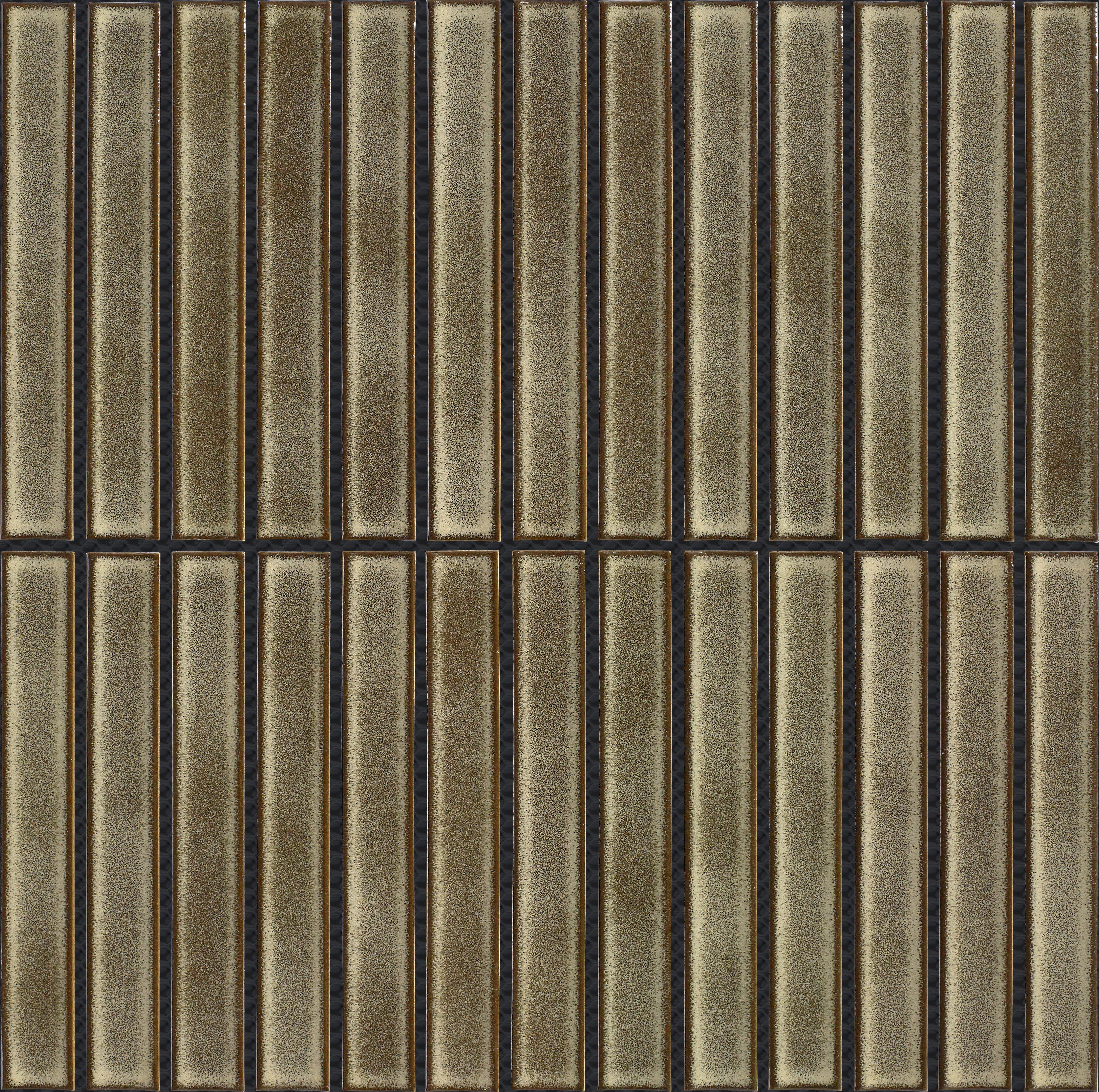 Raku Dark Brown Finger Mosaic 299X296