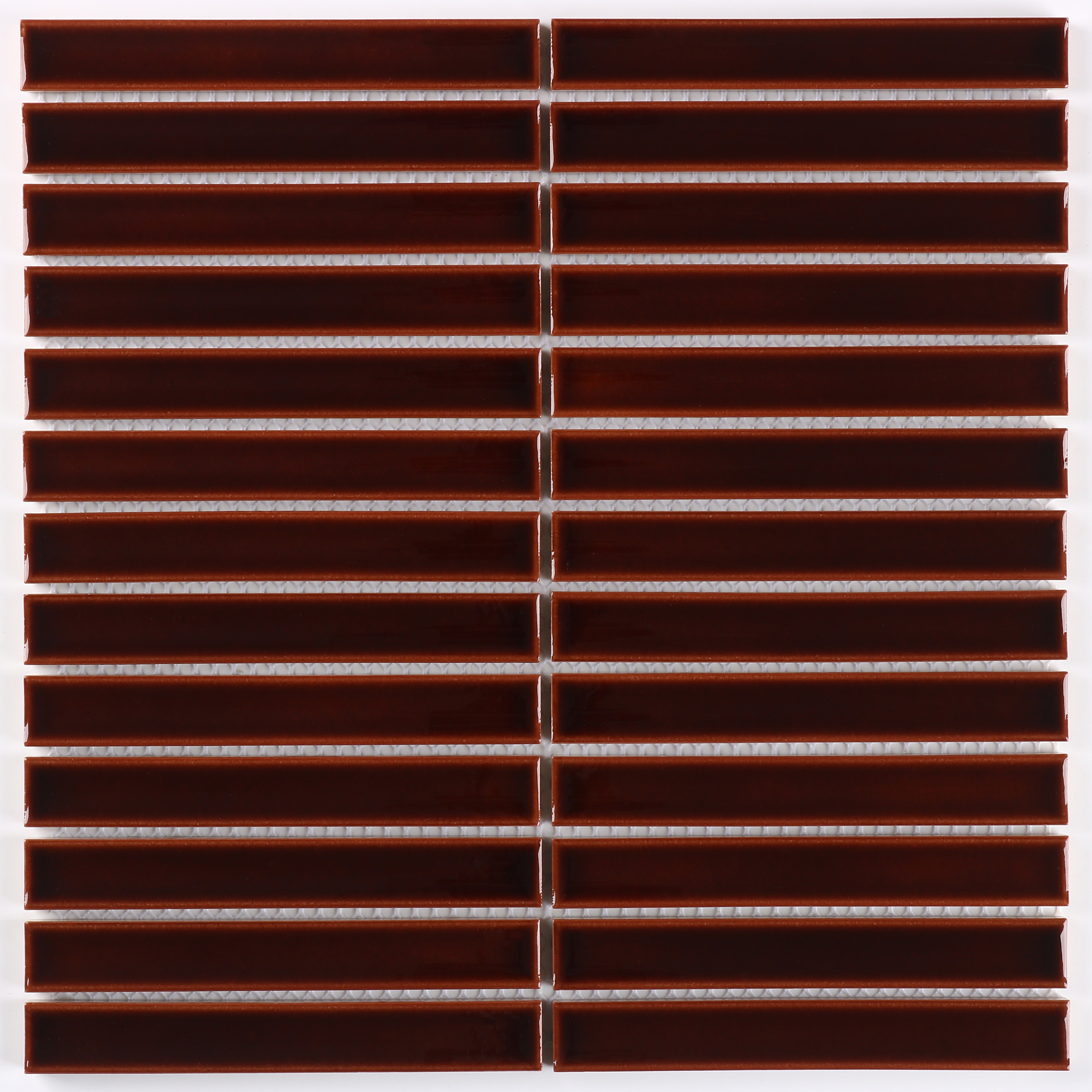 Raku Deep Brown Finger Mosaic 299X296