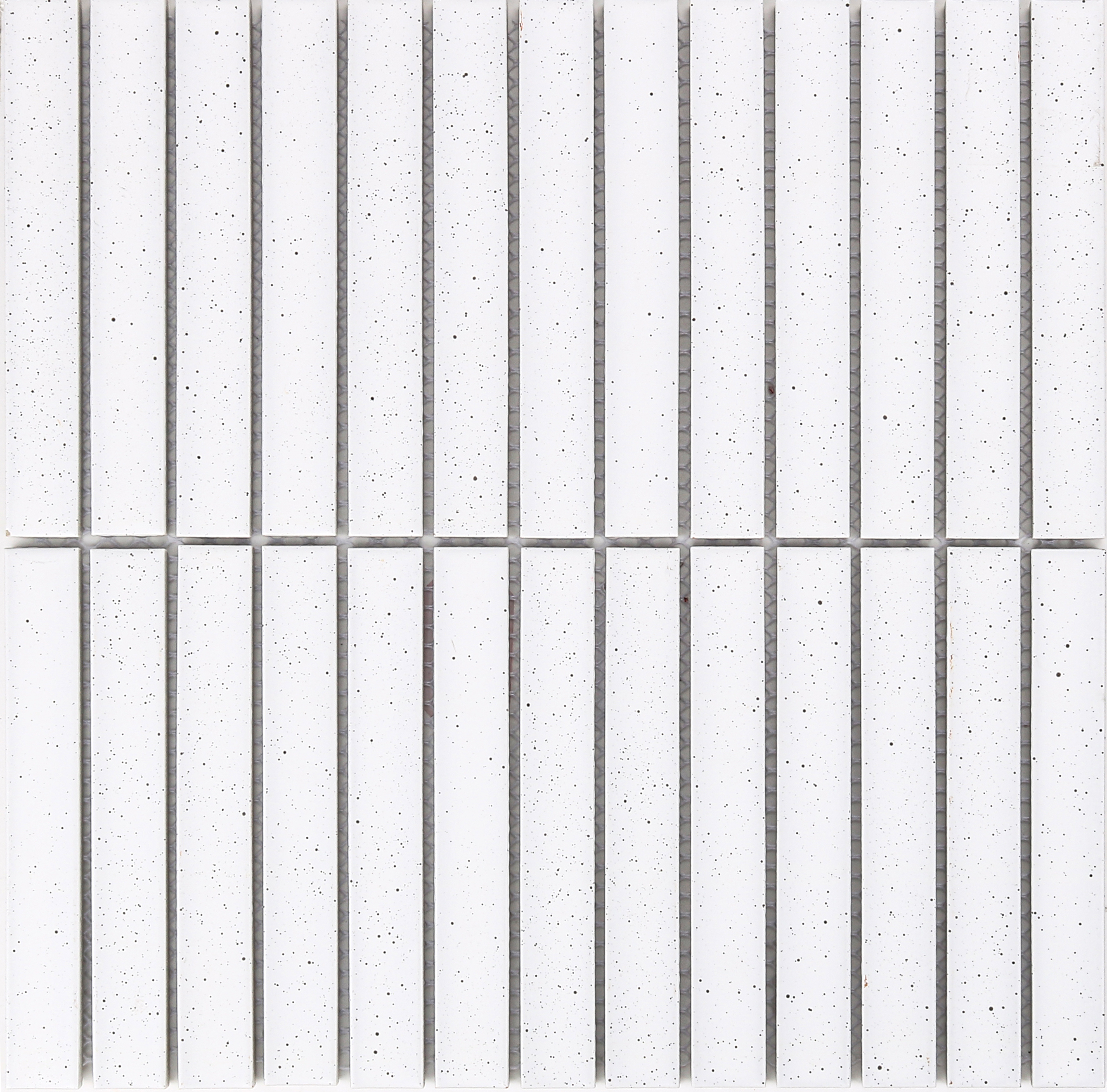 Raku Speckle White Matt Finger Mosaic 299X296