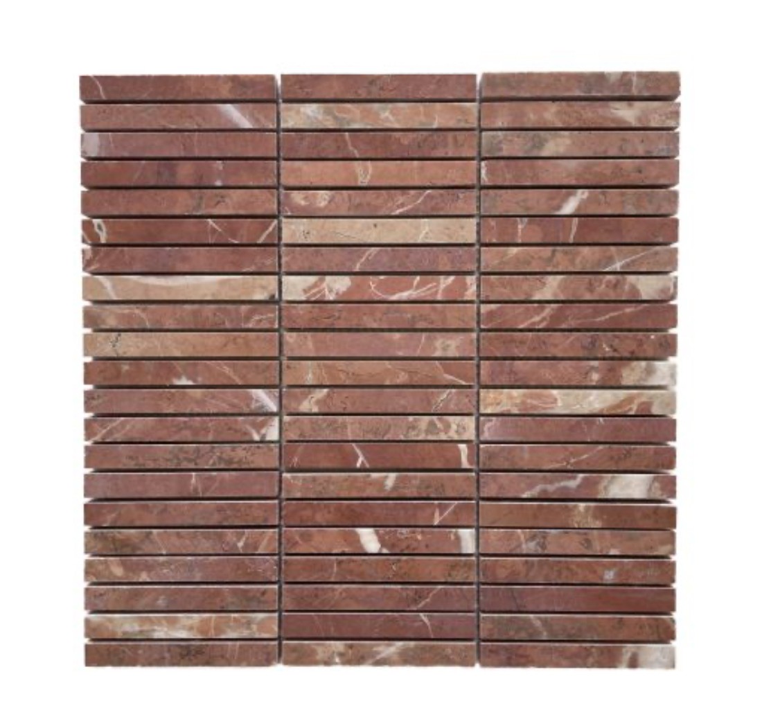 Rojo Alicante Finger 12X92 Mosaic 280X292
