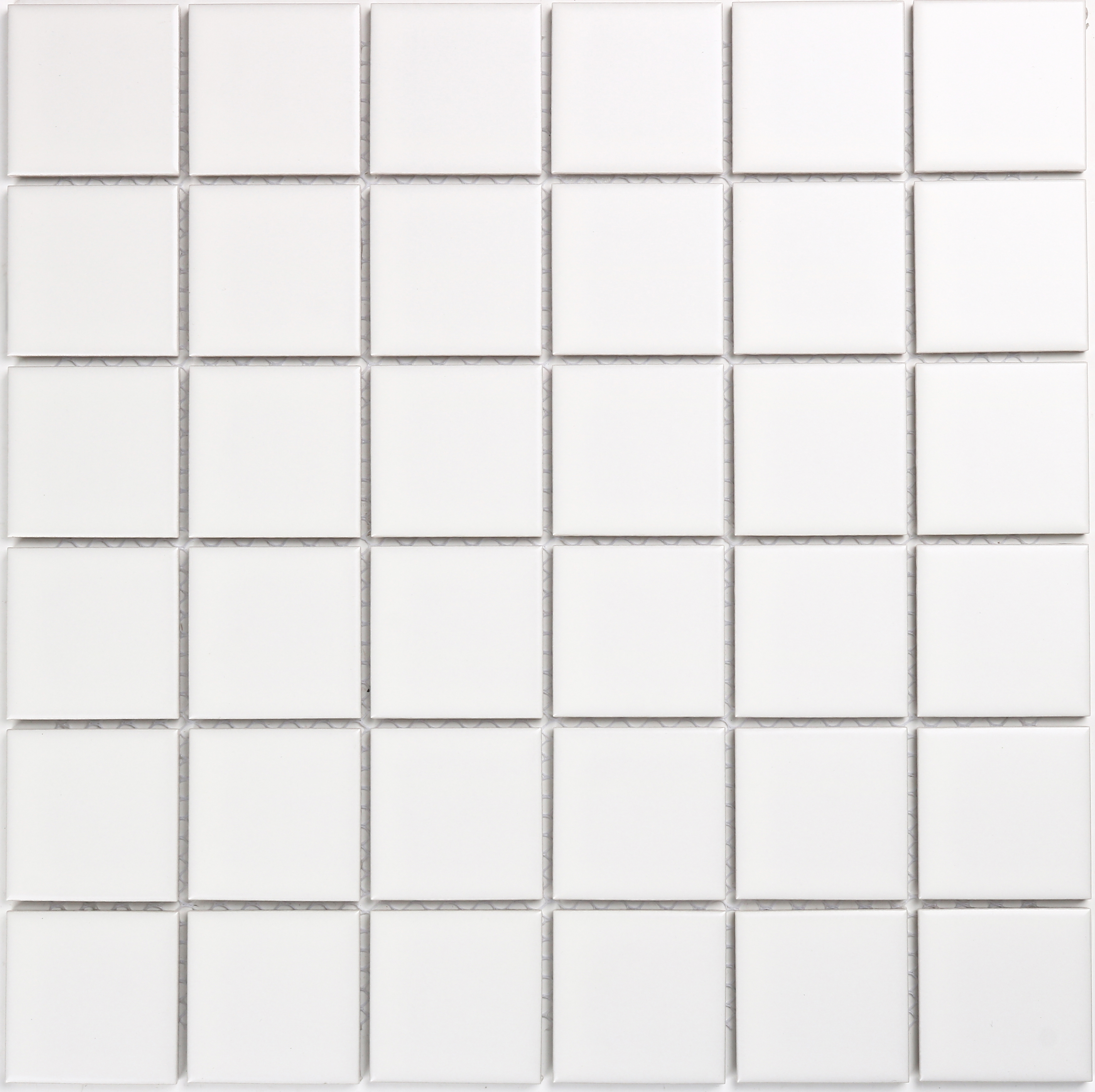 Square White Matt 48Mm Mosaic 306X306