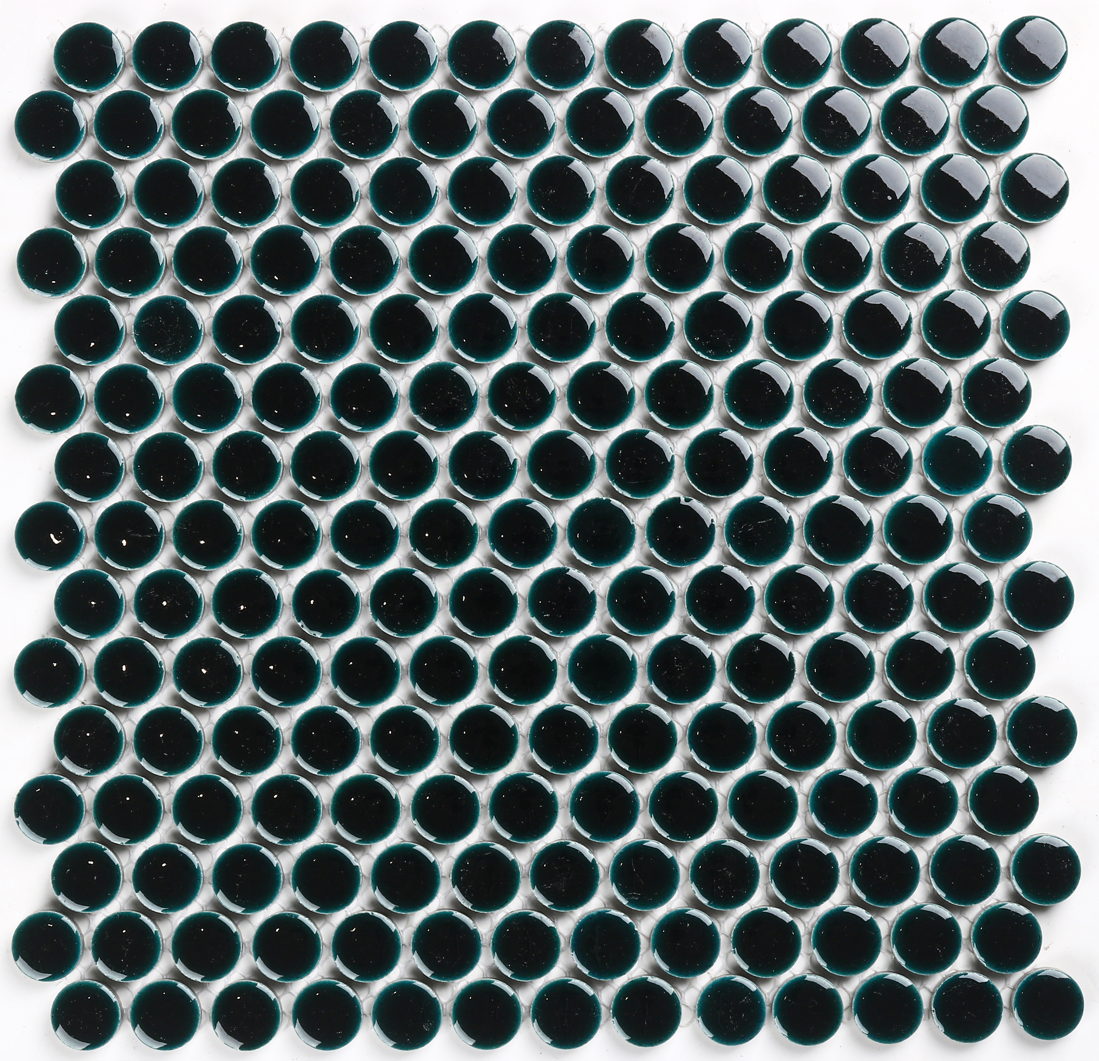 Suki Penny Round Dark Green Mosaic 275X275 (11Pc Box)