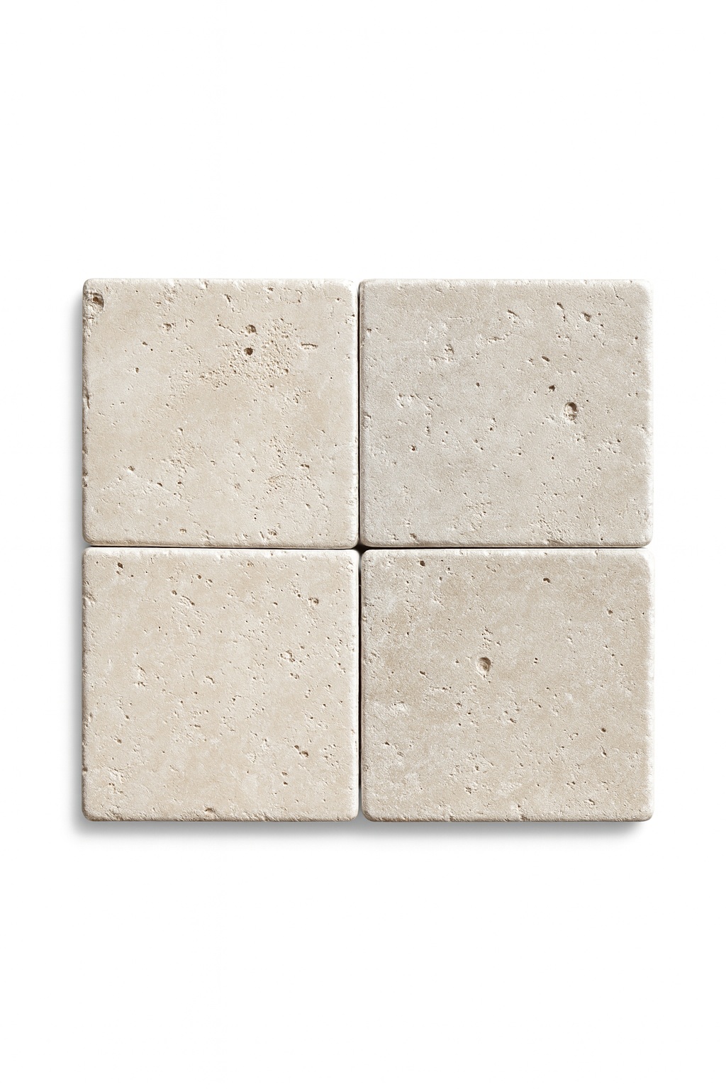Travertine Crema Tumbled Square 100X100