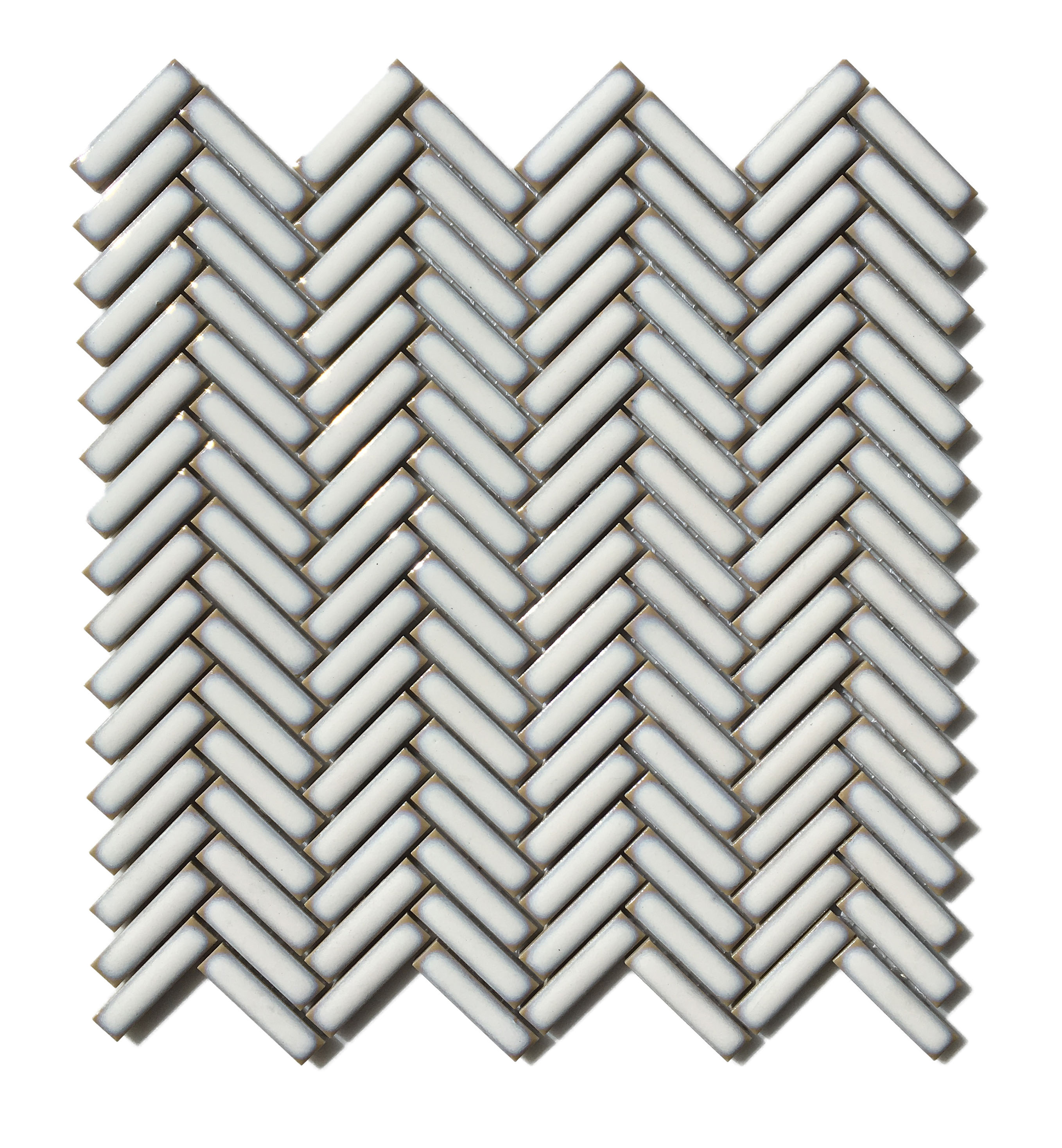 Herringbone Vintage White Mosaic 306X299