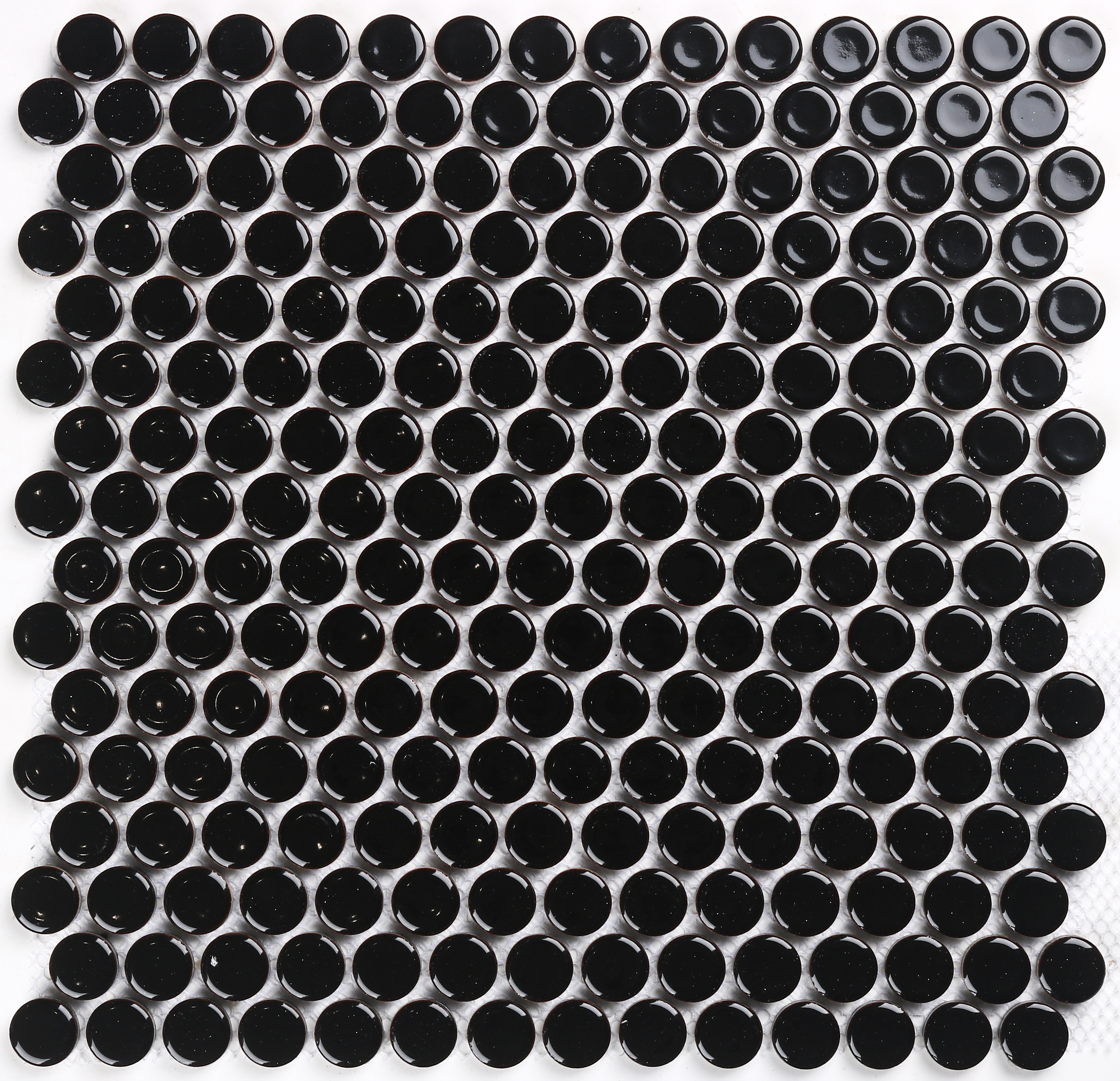 Vintage Black Penny Round Mosaic 294X290