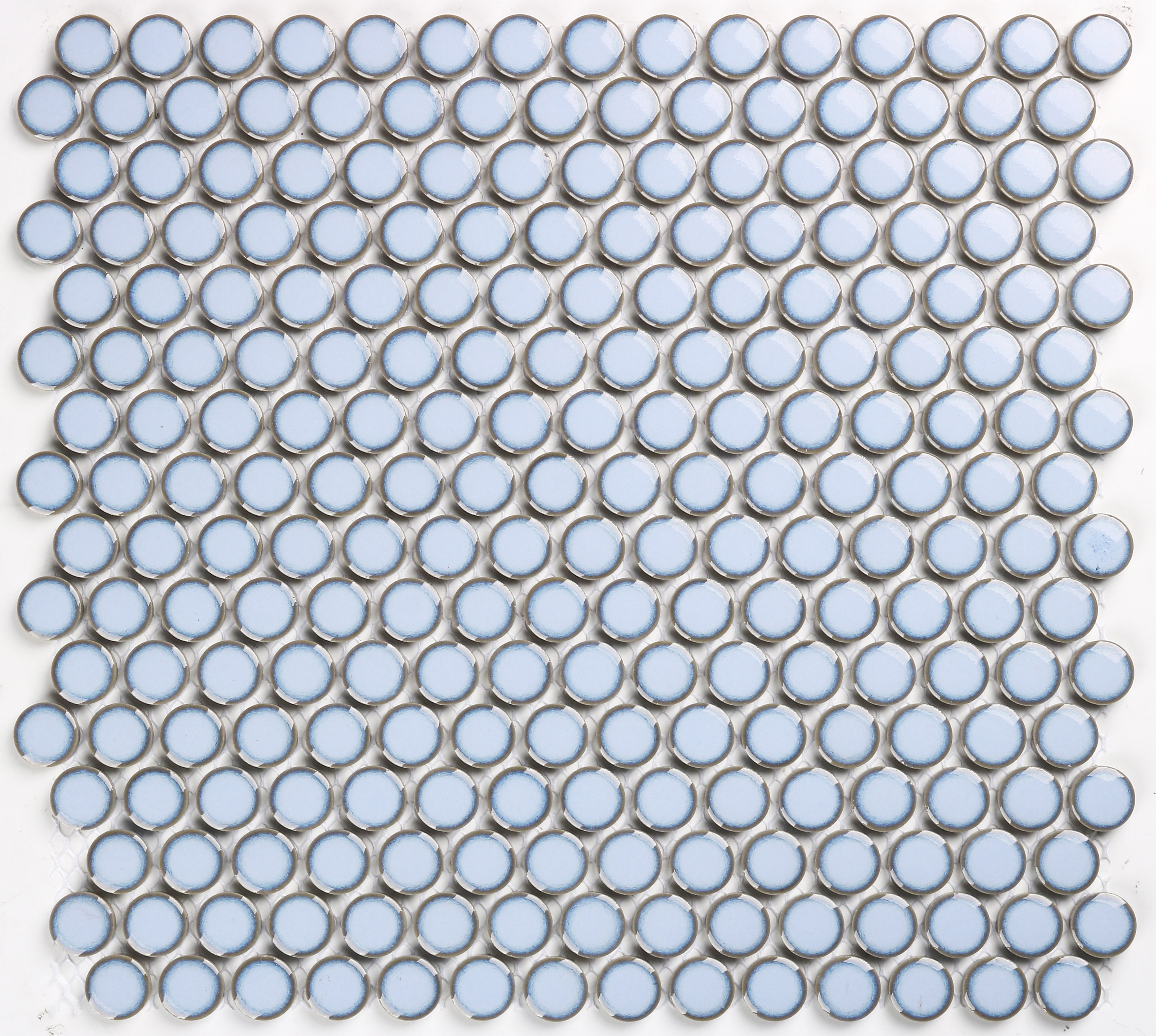 Vintage Sky Blue Penny Round Mosaic 294X290